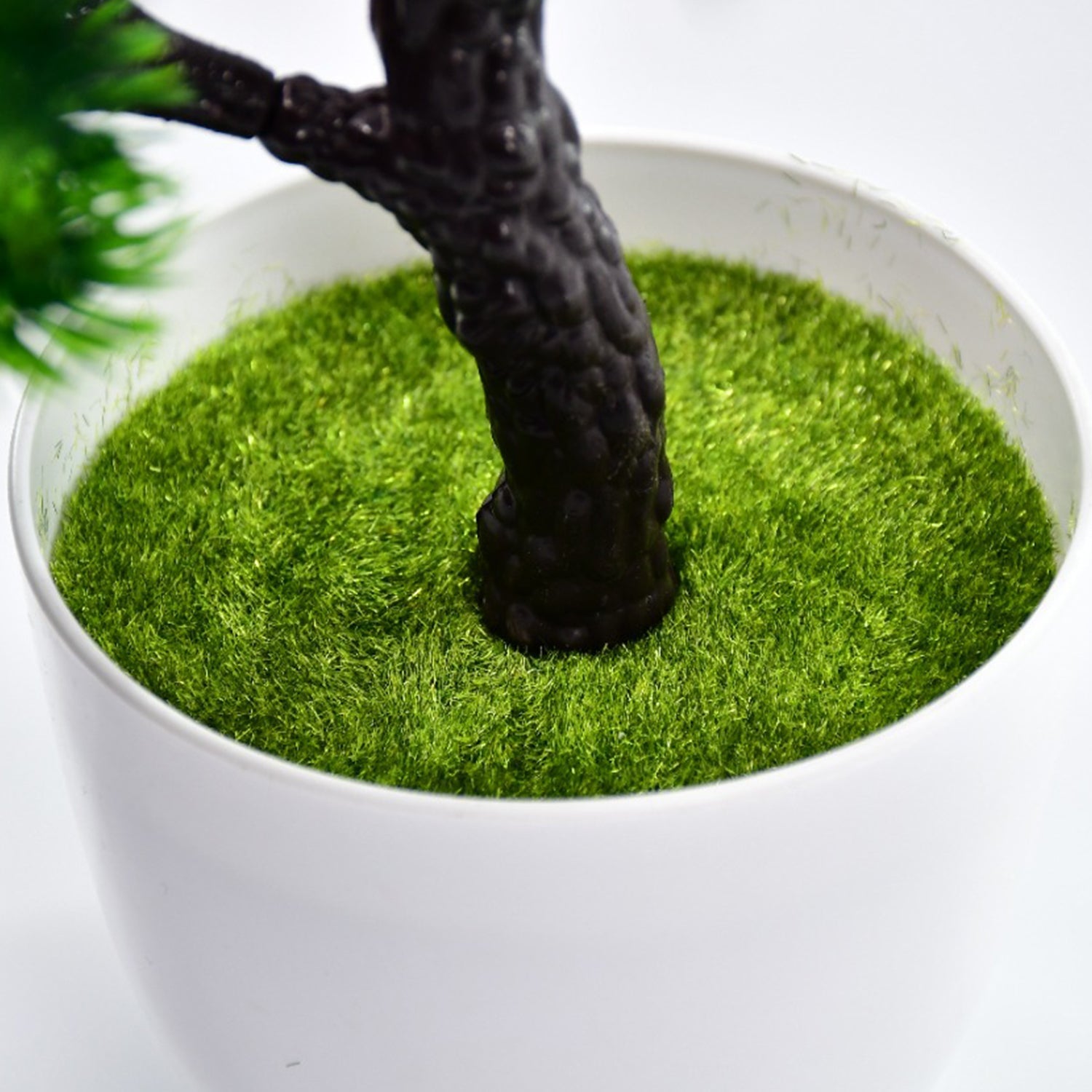4937 Artificial Potted Plant with Round Pot DeoDap 4937 Artificial Potted Plant with Round Pot DeoDap